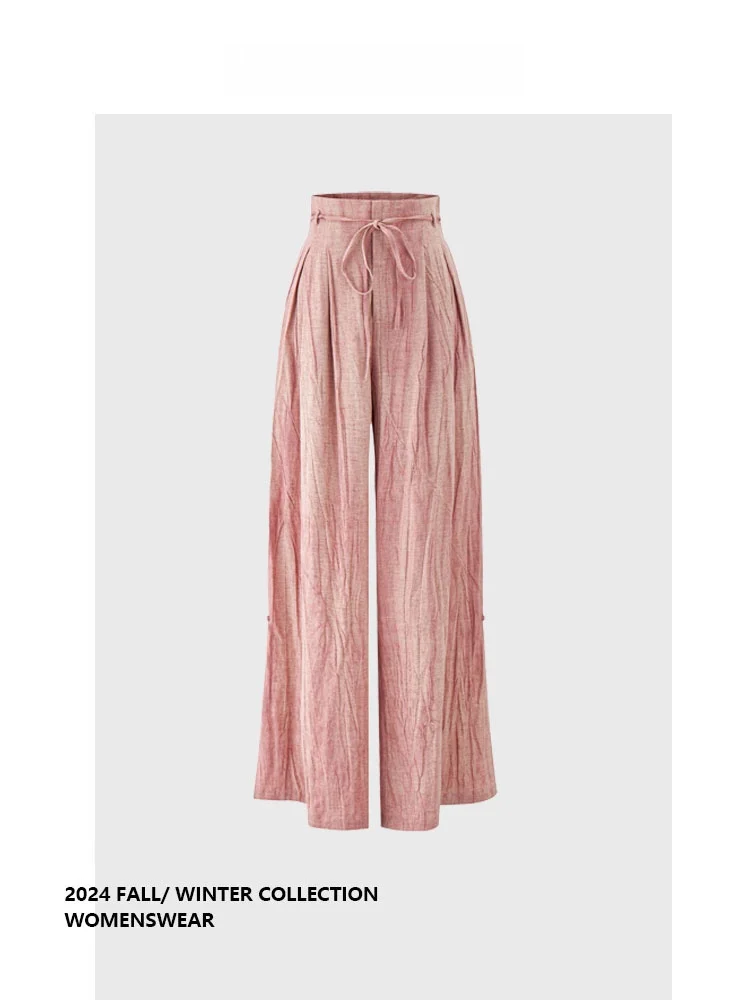 Forever 2 High Waist Wide Leg Pants Dstring Pleated Casual Summer Women's Clothing Comfortable Loose Sle Trousers
Forever 2 High Waist Wide Leg Pants Dstring Pleated Casual Summer Women's Clothing Comfortable Loose Sle Trousers