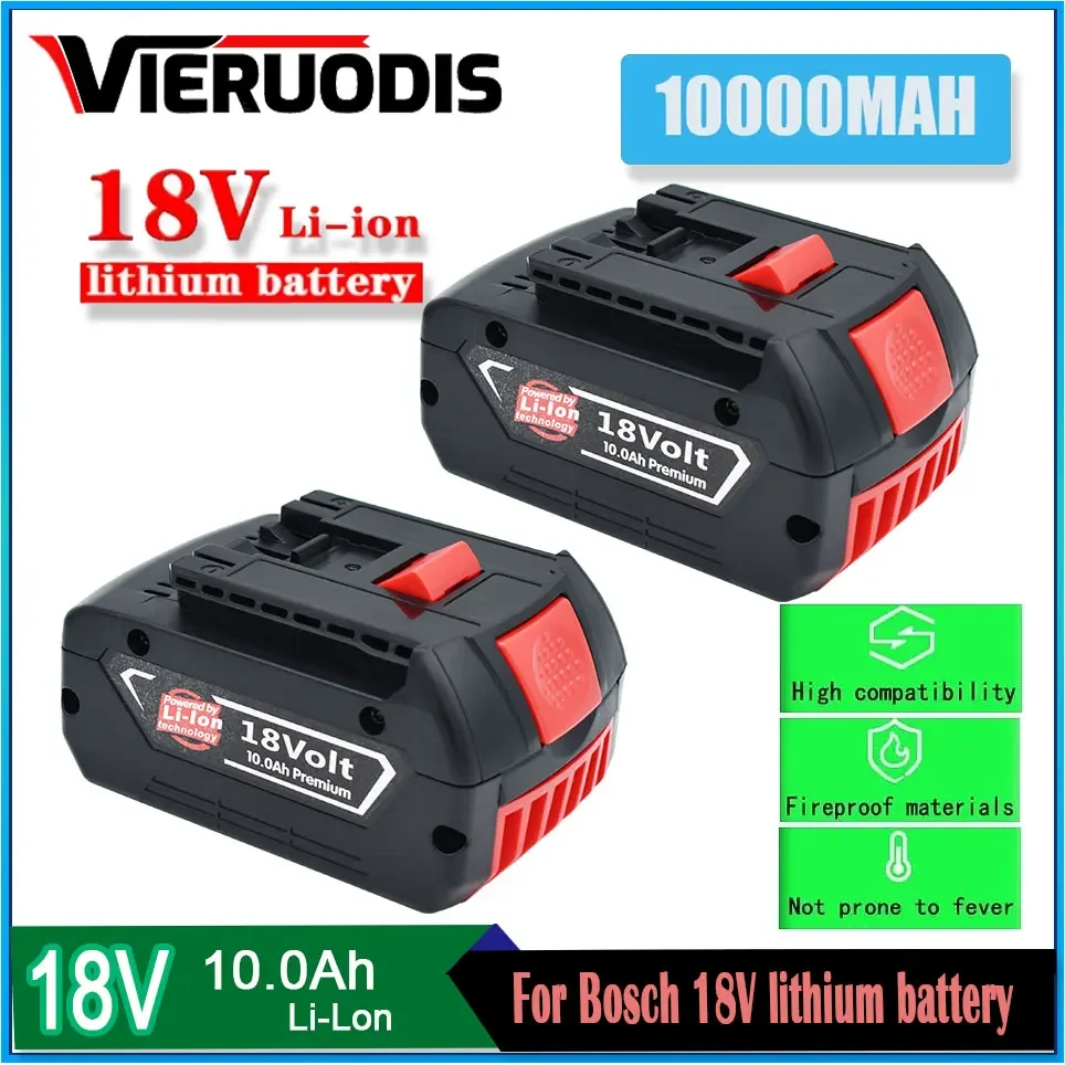 For Bosch 18V 10.0AH Professional Lithium Battery Rechargeable Power Tool Battery for Bosch BAT609 BAT609G BAT618 BAT618G
For Bosch 18V 10.0AH Professional Lithium Battery Rechargeable Power Tool Battery for Bosch BAT609 BAT609G BAT618 BAT618G