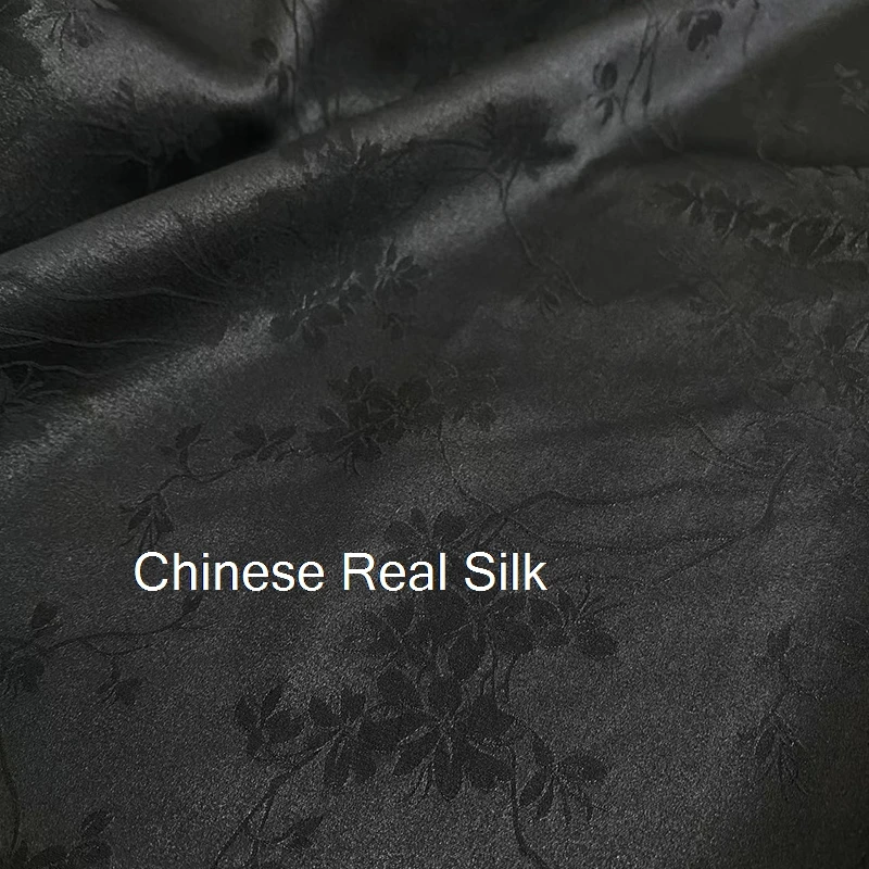Black Stretch Satin Jacquard Fragrant Cloud Yarn Shirt Skirt Tang Suit Retro Style Advanced Custom Fabric
Black Stretch Satin Jacquard Fragrant Cloud Yarn Shirt Skirt Tang Suit Retro Style Advanced Custom Fabric