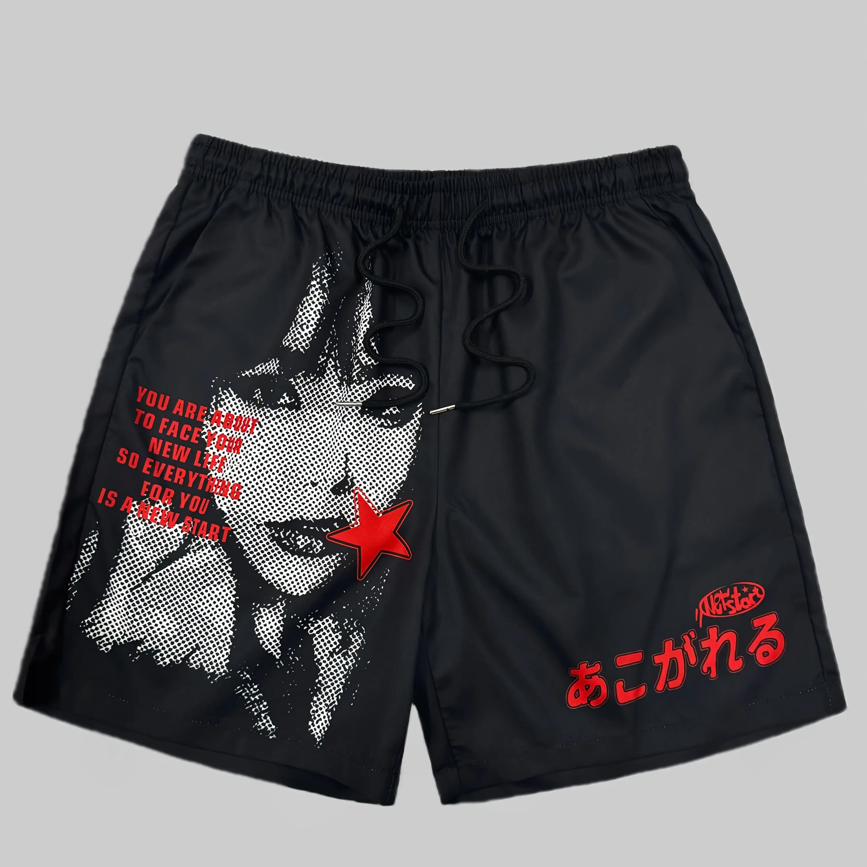 Men's Casual Printed Beach Shorts with Elastic Waistband Drawstring Black Polyester YOU ARE NOT ALONE Graphic Design
Men's Casual Printed Beach Shorts with Elastic Waistband Drawstring Black Polyester YOU ARE NOT ALONE Graphic Design