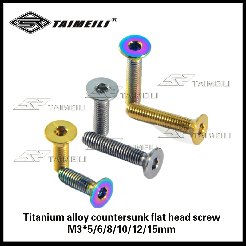 GR5 countersunk head m3x / 8 / 12 / 15p titanium alloy bolt hexagon socket screw
GR5 countersunk head m3x / 8 / 12 / 15p titanium alloy bolt hexagon socket screw