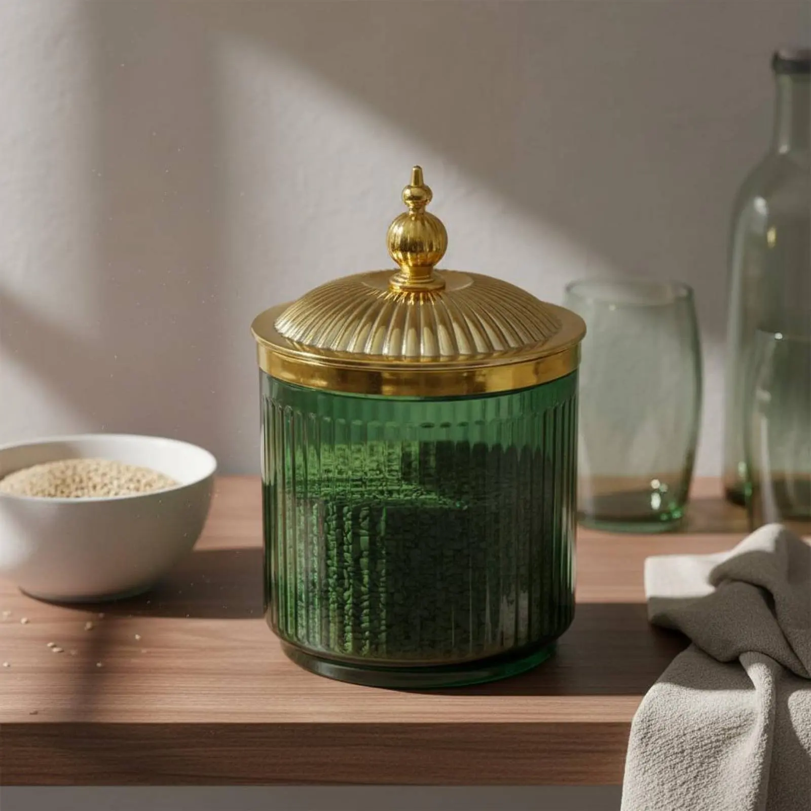 Ribbed Plastic Food Jar Set Airtight Closure Decorative Storage Jar Set Transparent Container for Pantry Organization
Ribbed Plastic Food Jar Set Airtight Closure Decorative Storage Jar Set Transparent Container for Pantry Organization