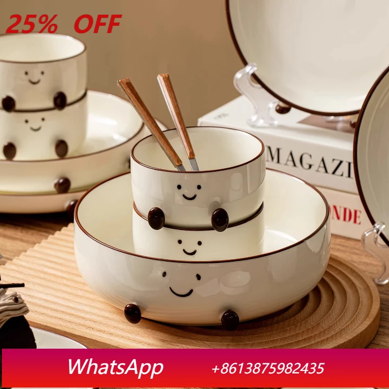 LTT Ceramic Cute and Beautiful Small Soup Noodle Bowl Household Tableware Dish Set
LTT Ceramic Cute and Beautiful Small Soup Noodle Bowl Household Tableware Dish Set
