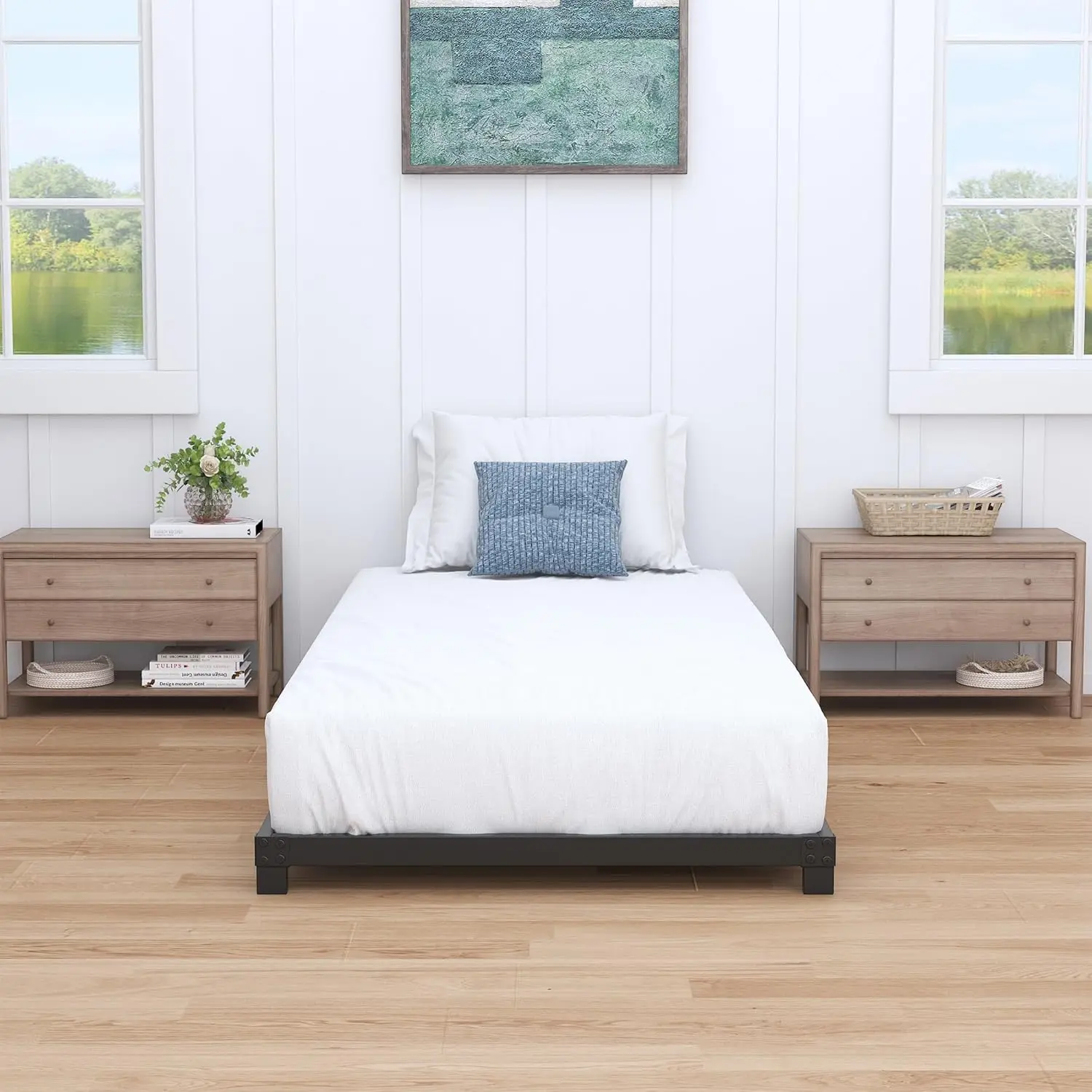 4 H Twin Bed Frames Low Profile, Twin Platform Bed Frame No Box Spring Ned, Heavy Duty Metal, Easy Assembly, Bla
4 H Twin Bed Frames Low Profile, Twin Platform Bed Frame No Box Spring Ned, Heavy Duty Metal, Easy Assembly, Bla