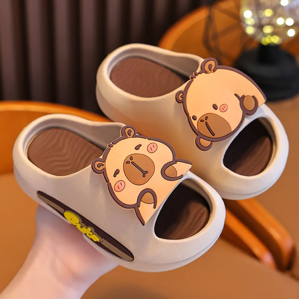 Cartoon Cute Capybara Slippers Anti Slip EVA Cartoon Animal Slippers Platform Solid Color Children's Bathroom Sandals Beach
Cartoon Cute Capybara Slippers Anti Slip EVA Cartoon Animal Slippers Platform Solid Color Children's Bathroom Sandals Beach
