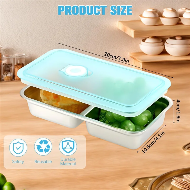 AB66-Reusable Snack Container Stainless Steel Meal Prep Containers Travel &Outdoor Camping Food Storage
AB66-Reusable Snack Container Stainless Steel Meal Prep Containers Travel &Outdoor Camping Food Storage