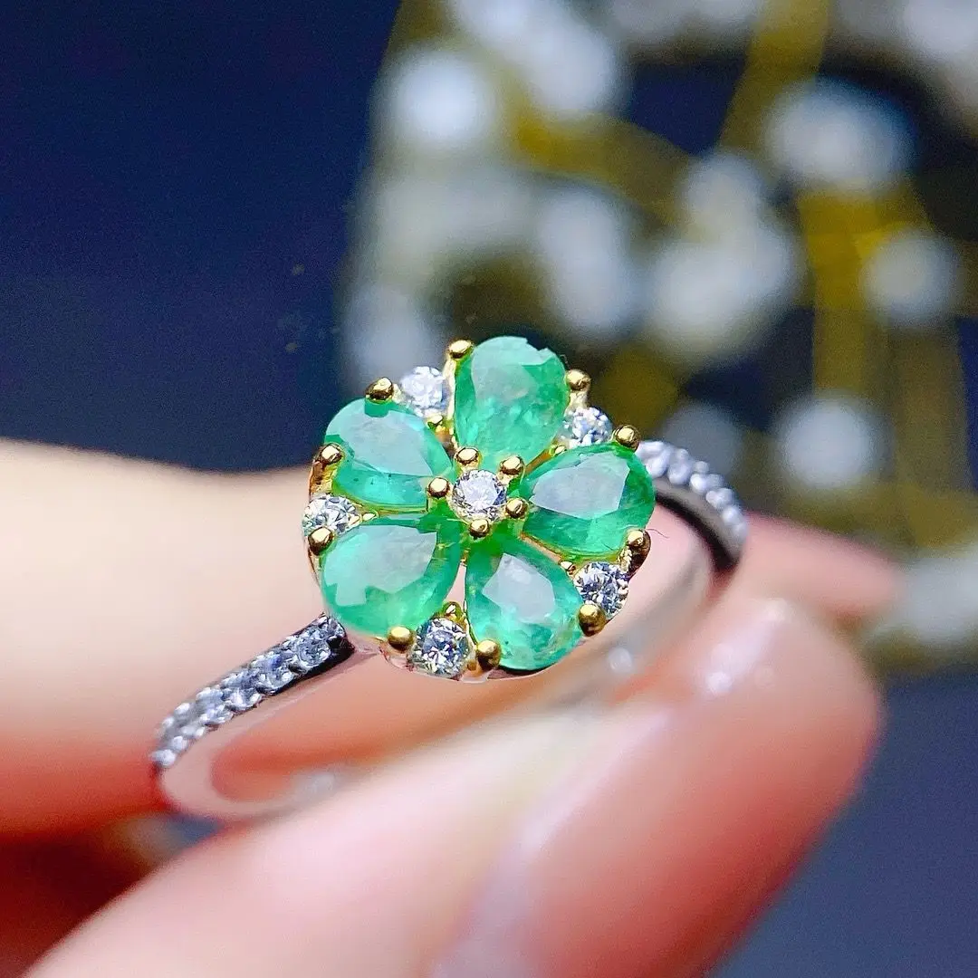 ZECAA Emerald Fine Jewelry Woman Emerald Ring With Natural Emerald Gemstone 3*4mm Silver Lady Emerald Ring Jewelry Lady Gift
ZECAA Emerald Fine Jewelry Woman Emerald Ring With Natural Emerald Gemstone 3*4mm Silver Lady Emerald Ring Jewelry Lady Gift
