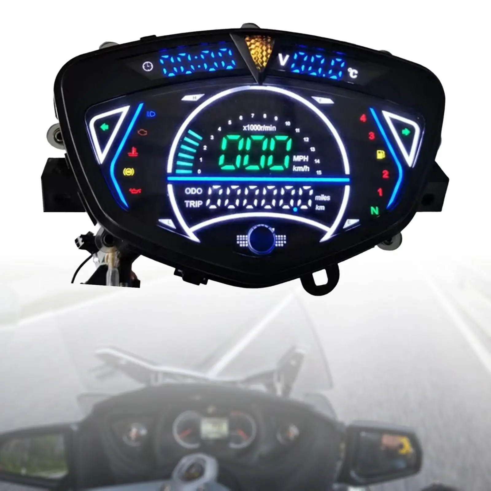 Motorcycle Digital Speedometer Multifunction Gauge for LC135
Motorcycle Digital Speedometer Multifunction Gauge for LC135