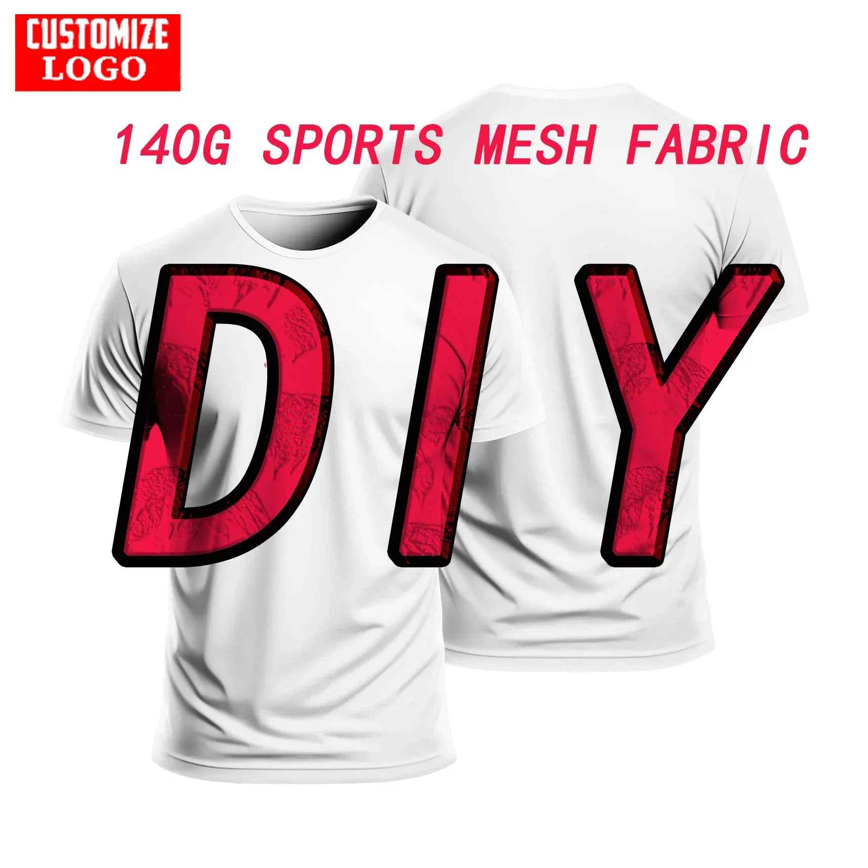 3D Printing Plus-size Men's DIY T-shirt Custom LOGO Pattern Summer Sports Quick Drying Breathable Round Neck Short Sleeve
3D Printing Plus-size Men's DIY T-shirt Custom LOGO Pattern Summer Sports Quick Drying Breathable Round Neck Short Sleeve