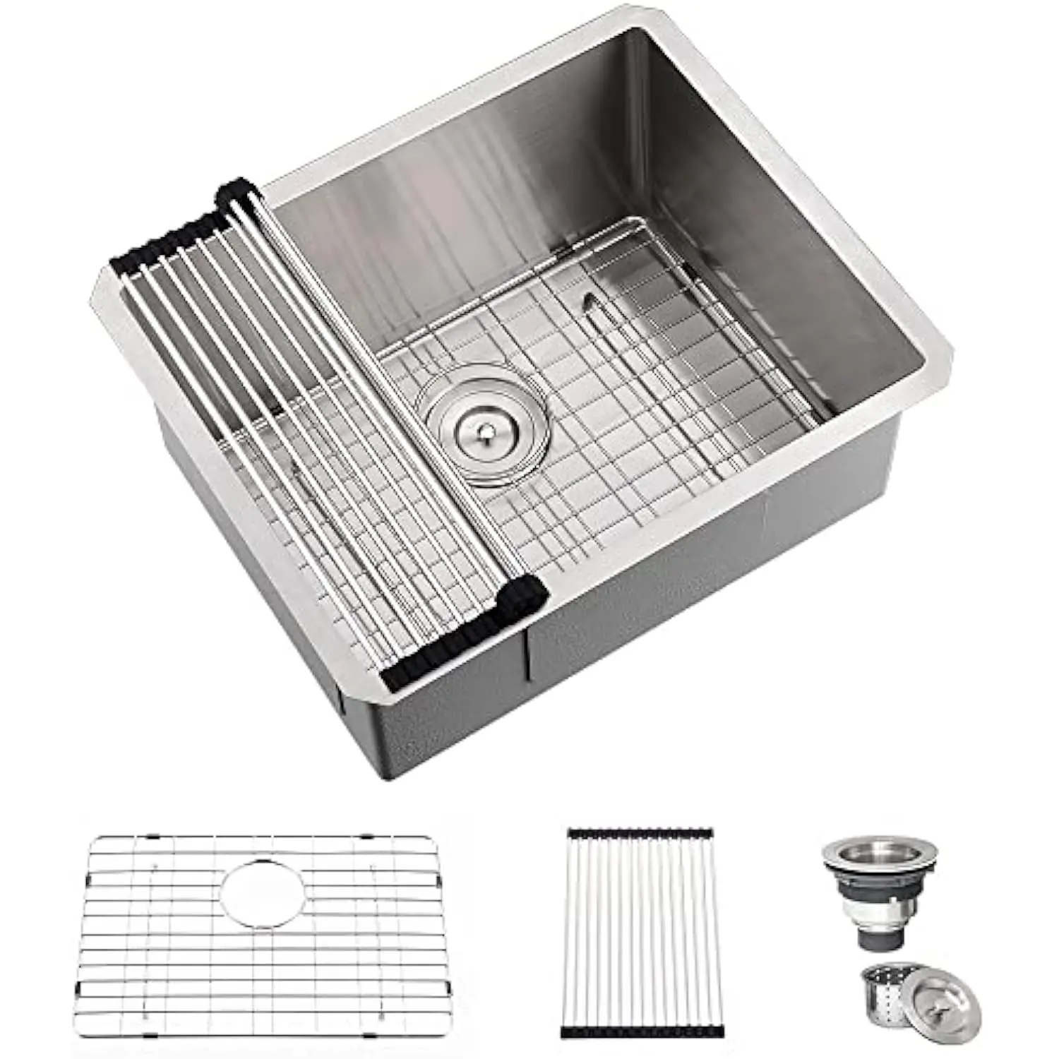 24 Inch Undermount Laundry Sink- 24x19x12 Inch Stainless Steel Utility Sink 16 Gauge Stainless Steel Undermount Single Bowl Dee 
24 Inch Undermount Laundry Sink- 24x19x12 Inch Stainless Steel Utility Sink 16 Gauge Stainless Steel Undermount Single Bowl Dee