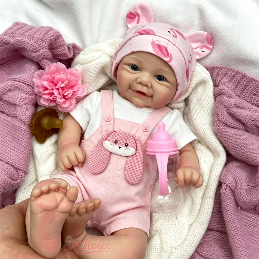 44cm Vivienne Silicone Reborn Baby Doll Natural Soft Texture Comfortable Holding Warm Companion For Emotional Support
44cm Vivienne Silicone Reborn Baby Doll Natural Soft Texture Comfortable Holding Warm Companion For Emotional Support