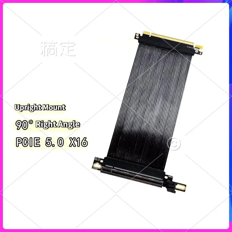 ABT-Riser Кабель PCIE 5.0 X16 90 ° Прямоугольный Gen5 64 ГБ/S для аксессуаров для видеокарты графического процессора 15 см
ABT-Riser Кабель PCIE 5.0 X16 90 ° Прямоугольный Gen5 64 ГБ/S для аксессуаров для видеокарты графического процессора 15 см