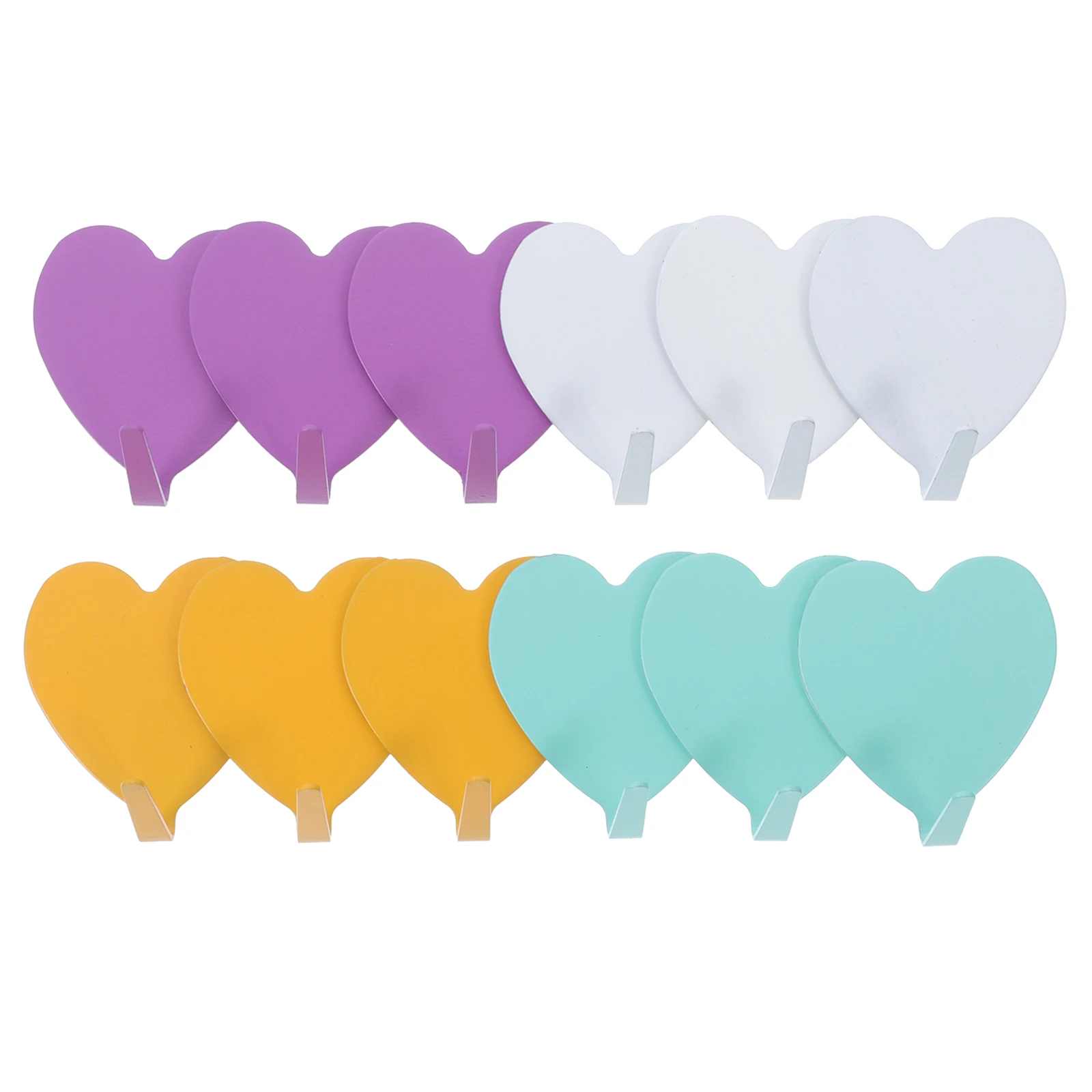 12 pcs Heart Shaped Hooks Rust Proof Wall Mounted Bathroom Bedroom Kitchen Strong Adhesive Hangers Metal Coat Hook Easy
12 pcs Heart Shaped Hooks Rust Proof Wall Mounted Bathroom Bedroom Kitchen Strong Adhesive Hangers Metal Coat Hook Easy