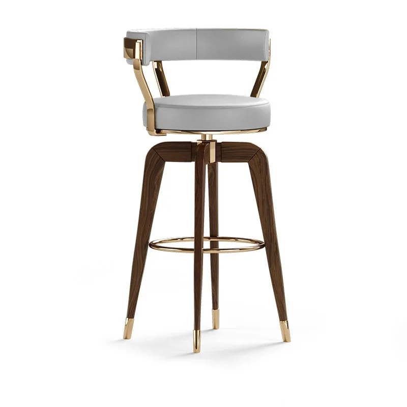 Nordic style simple bar chair solid wood high backrest light luxury modern family living room
Nordic style simple bar chair solid wood high backrest light luxury modern family living room