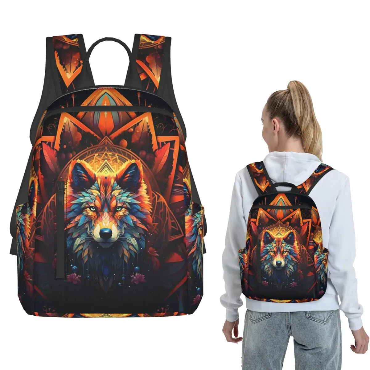 Dreamy Ethnic Style Wolf Backpack Large Capacity Children BookBag School Bag Shoulder Bags for Men Women
Dreamy Ethnic Style Wolf Backpack Large Capacity Children BookBag School Bag Shoulder Bags for Men Women
