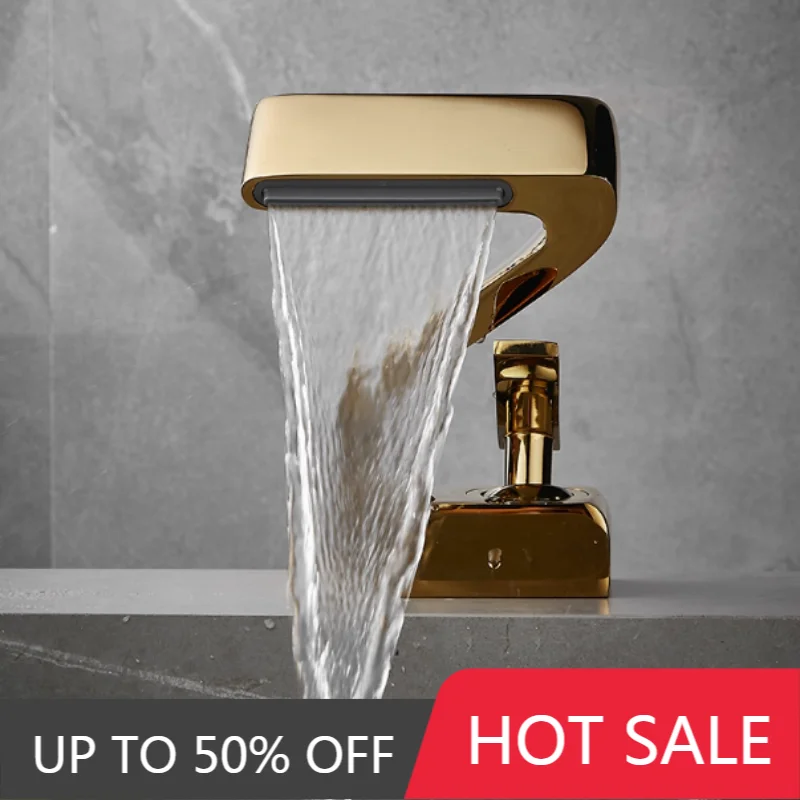 Z-shaped Waterfall bathroom Faucet Brass Gold Basin Faucet Grey Sink Mixer Cold & Hot Water Mixer Sink Tap Black Lavotory Faucet
Z-shaped Waterfall bathroom Faucet Brass Gold Basin Faucet Grey Sink Mixer Cold & Hot Water Mixer Sink Tap Black Lavotory Faucet
