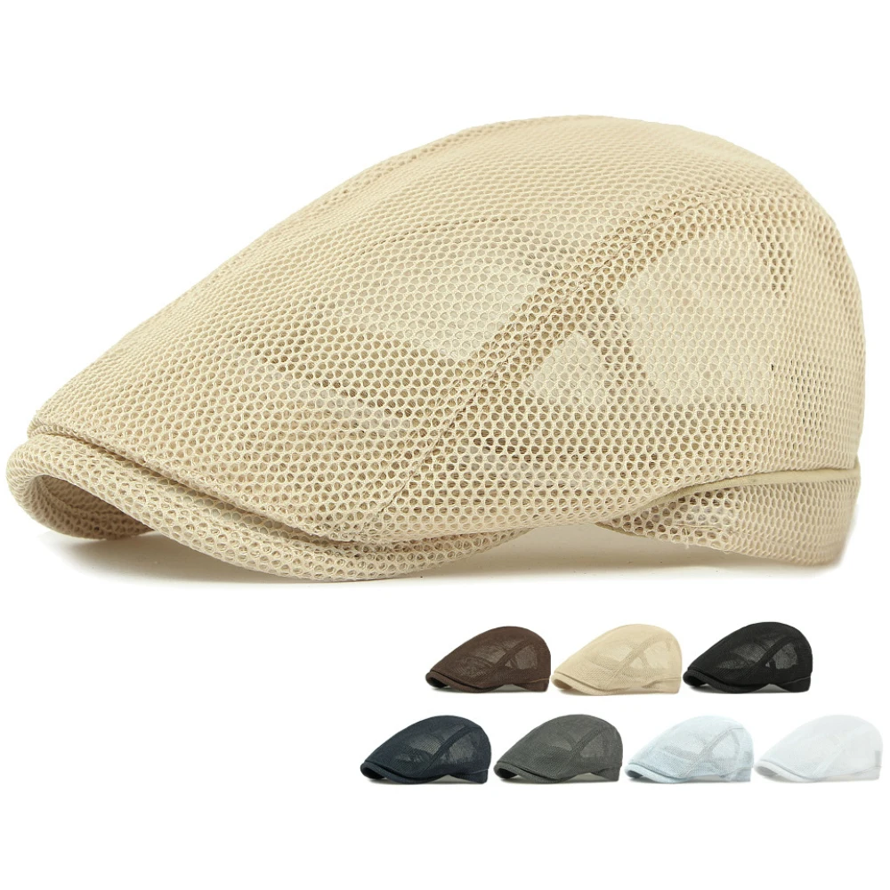 HT4832 Beret Cap Spring Summer Sun Hat Cap for Men Women Breathable Mesh Trucker Cap Solid Plain Ivy Flat Cap Male Female Berets
HT4832 Beret Cap Spring Summer Sun Hat Cap for Men Women Breathable Mesh Trucker Cap Solid Plain Ivy Flat Cap Male Female Berets