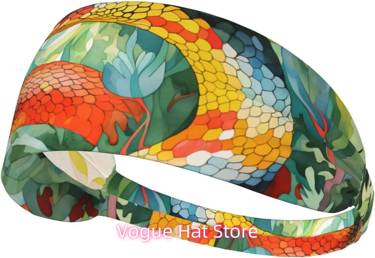 Elastic Exercise Headband - Soft and Breathable Headband for Running, Cycling, Yoga, and More Watercolor Snake Pattern
Elastic Exercise Headband - Soft and Breathable Headband for Running, Cycling, Yoga, and More Watercolor Snake Pattern