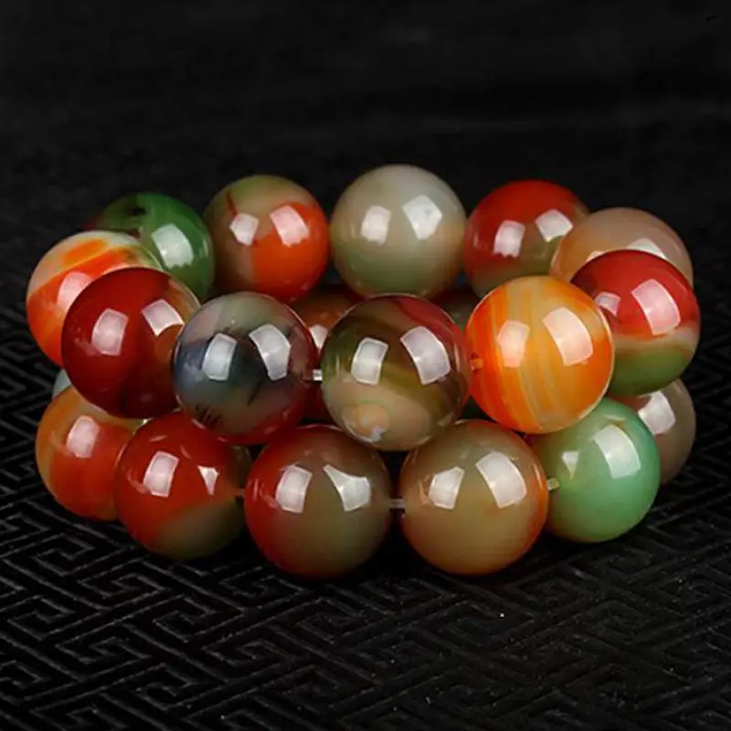 Большой яркий нефритовый браслет с бусинами 16/18/20 мм, круглые бусины из павлина и агата, эластичные браслеты из бисера для мужчин и женщин 
Большой яркий нефритовый браслет с бусинами 16/18/20 мм, круглые бусины из павлина и агата, эластичные браслеты из бисера для мужчин и женщин