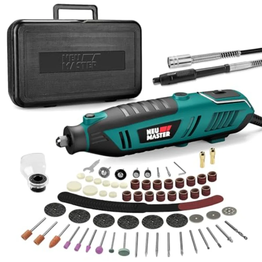 180W Rotary Tool Kit, Corded Power Rotary Tools with 160 Accessories and 6 Variable Speed, 10000-35000RPM Electric Drill Set fo
180W Rotary Tool Kit, Corded Power Rotary Tools with 160 Accessories and 6 Variable Speed, 10000-35000RPM Electric Drill Set fo