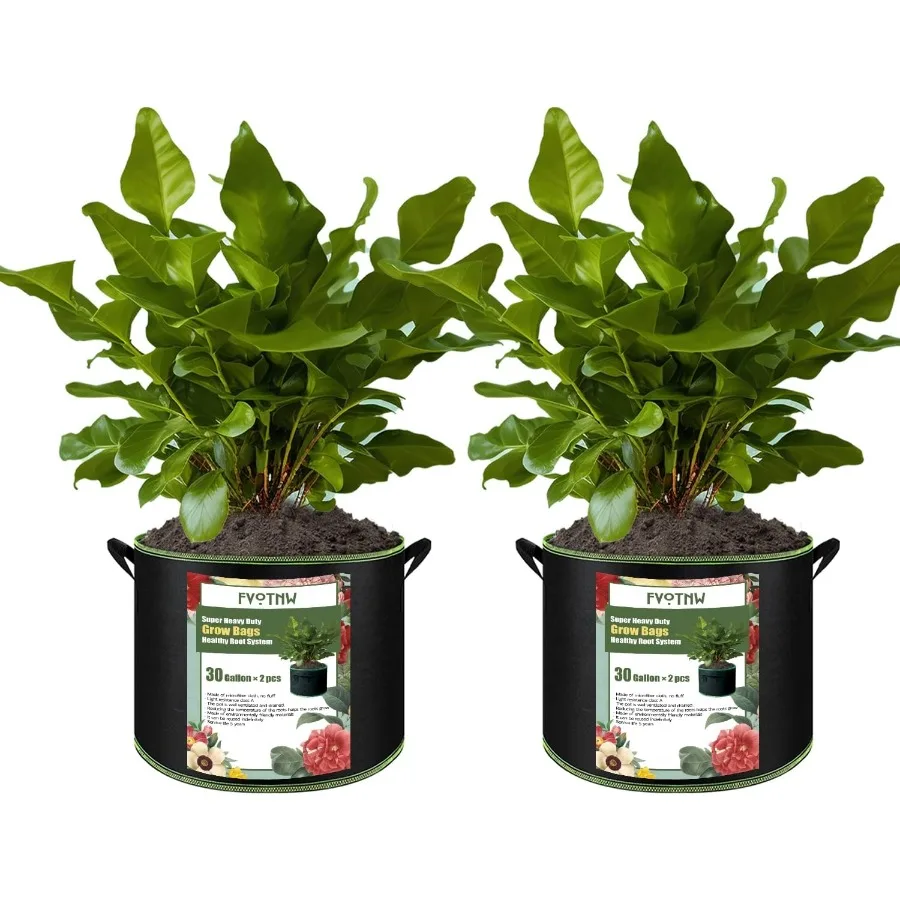 2Pack 30 Gallon Plant Grow Bags Thickened Nonwoven Fabric Pots with Handles Durable Garden Planters Aeration Gardening Containe
2Pack 30 Gallon Plant Grow Bags Thickened Nonwoven Fabric Pots with Handles Durable Garden Planters Aeration Gardening Containe