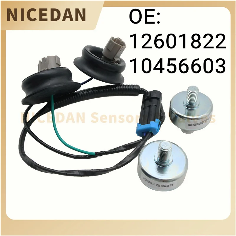 12601822 10456603 Knock Sensor With Harness Pair Kit For Chevrolet Silverado1500 GMC Sierra Cadillac Car Parts accessories
12601822 10456603 Knock Sensor With Harness Pair Kit For Chevrolet Silverado1500 GMC Sierra Cadillac Car Parts accessories