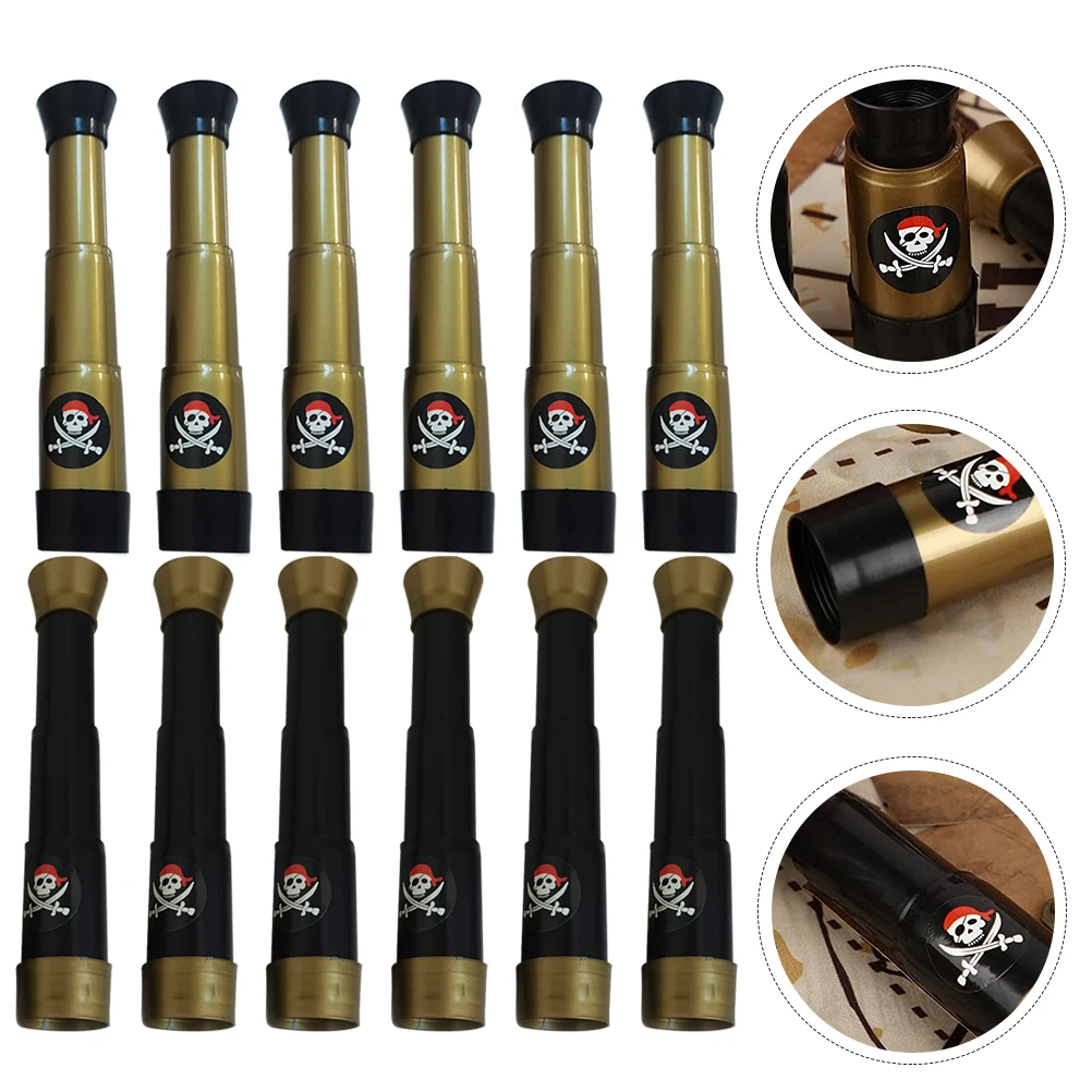 12pcs Kids Telescope Toy 6 Bronze 6 Black Telescopic Pirate Party Favors Children Plaything Camping Hiking Adventure
12pcs Kids Telescope Toy 6 Bronze 6 Black Telescopic Pirate Party Favors Children Plaything Camping Hiking Adventure