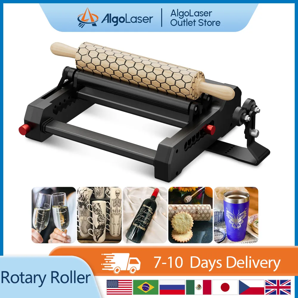 Algolaser RR2 Rotary Laser Engraving machine Y-axis Rotary Roller Engraving Module for Engraving Cylindrical Objects Cans
Algolaser RR2 Rotary Laser Engraving machine Y-axis Rotary Roller Engraving Module for Engraving Cylindrical Objects Cans