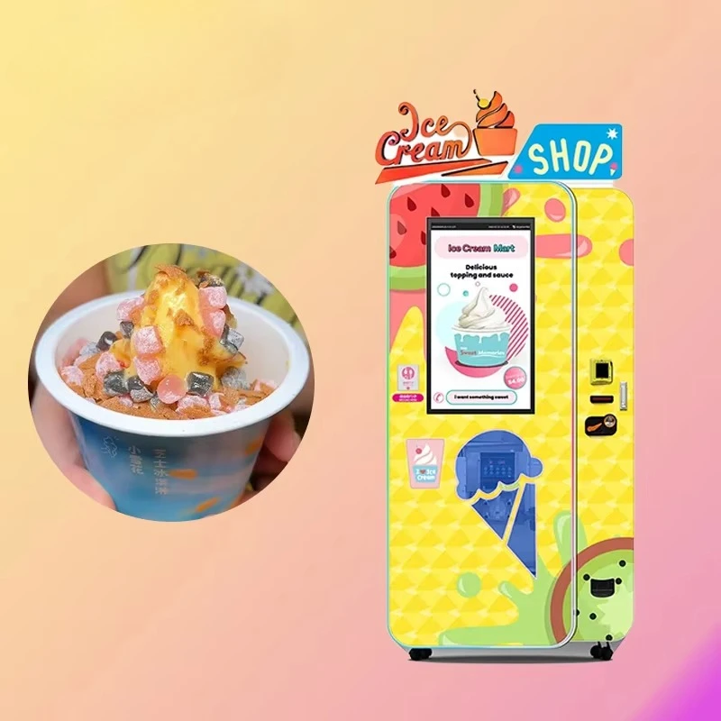Self Service Ice Cream Vending Machine Automatic Soft Serve Dispenser with Coin Operation and Mix Flavor Soft Ice Cream Machine
Self Service Ice Cream Vending Machine Automatic Soft Serve Dispenser with Coin Operation and Mix Flavor Soft Ice Cream Machine