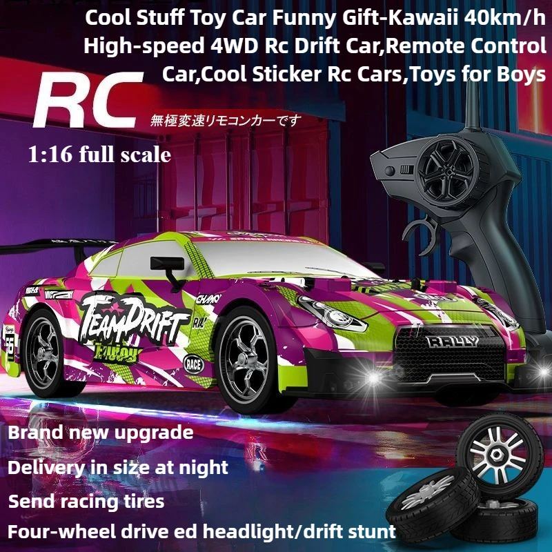 Cool Stuff Toy Car Funny Gift-Kawaii 40km/h High-speed 4WD Rc Drift Car,Remote Control Car,Cool Sticker Rc Cars,Toys for Boys
Cool Stuff Toy Car Funny Gift-Kawaii 40km/h High-speed 4WD Rc Drift Car,Remote Control Car,Cool Sticker Rc Cars,Toys for Boys