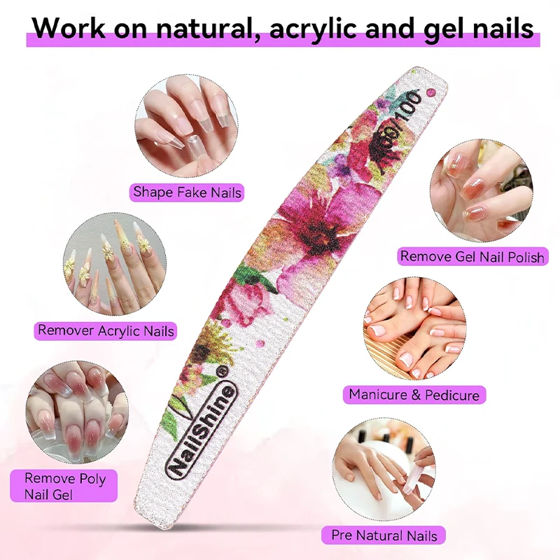 25/50Pcs Boat Nail File Buffer Sticks Flower Print Sandpaper 80-320 Grit Thick Sanding Manicure Tools
25/50Pcs Boat Nail File Buffer Sticks Flower Print Sandpaper 80-320 Grit Thick Sanding Manicure Tools