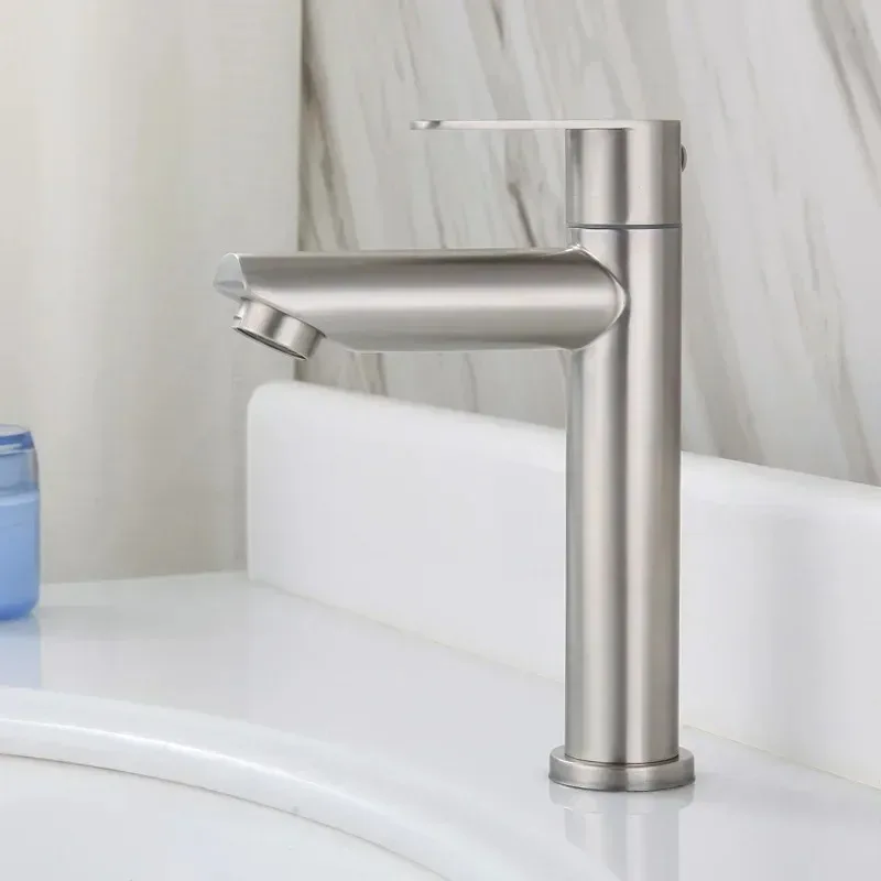 304 Stainless Steel Single Cold Basin Faucet Bathroom Sink Tap Wholesale
304 Stainless Steel Single Cold Basin Faucet Bathroom Sink Tap Wholesale