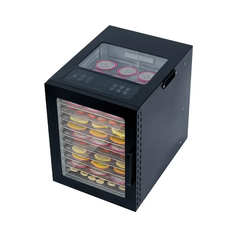 Visible Window Food Dehydrator 10 To 16 Layer Large Capacity Household Dryer For Fruit Vegetable Meat Jerky Air Drying Process
Visible Window Food Dehydrator 10 To 16 Layer Large Capacity Household Dryer For Fruit Vegetable Meat Jerky Air Drying Process