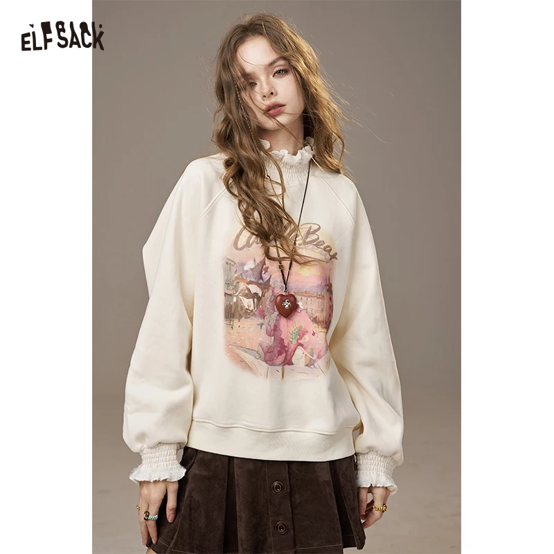 ELFSACK 2025 Winter New Arrivals Casual Elegant Print High Neck Ruffle Sleeve Sweatshirt For Woman
ELFSACK 2025 Winter New Arrivals Casual Elegant Print High Neck Ruffle Sleeve Sweatshirt For Woman