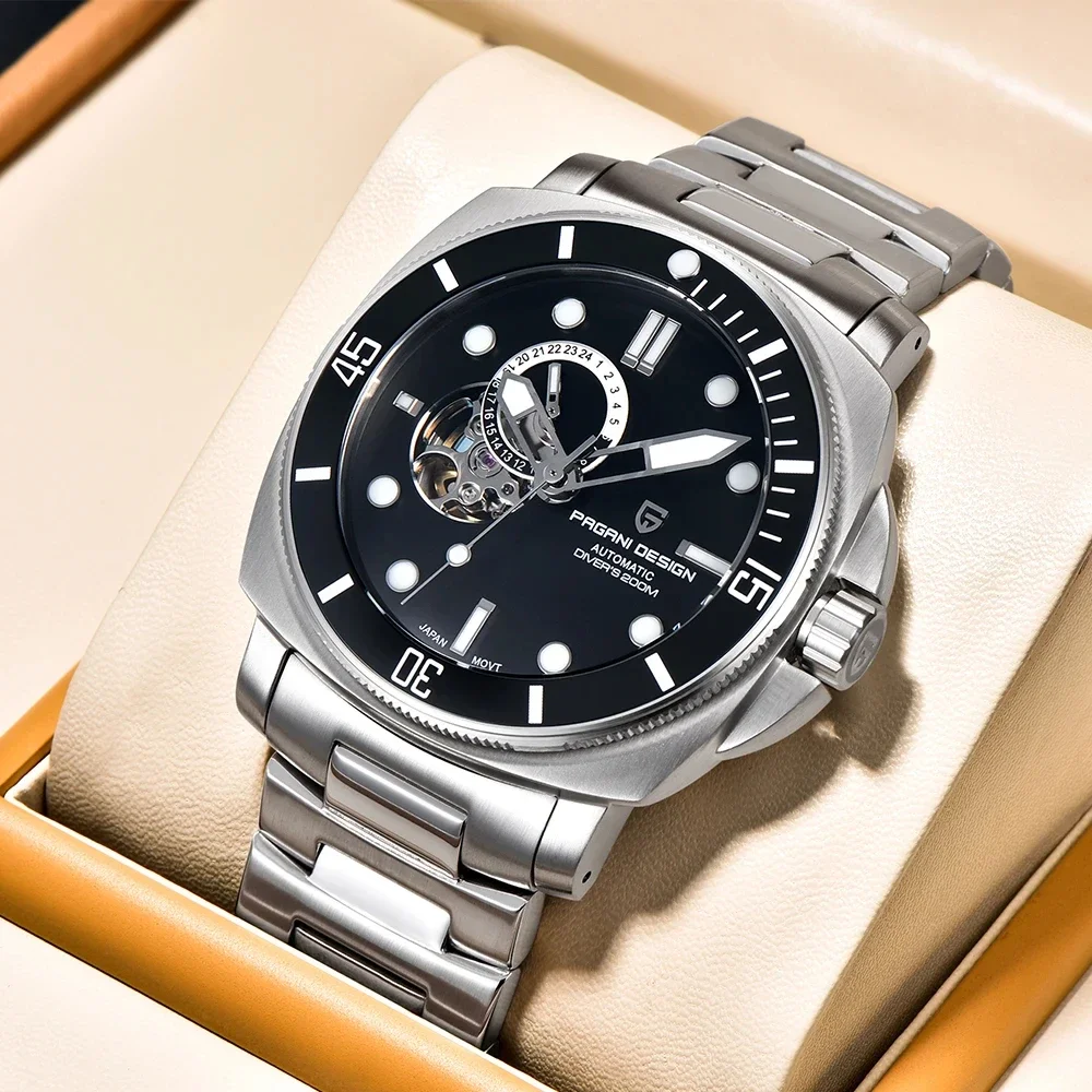 PAGANI DESIGN PD1736 Men Automatic Mechanical Watch Casual Fashion Sapphire Stainless Steel Diving Waterproof Watch Reloj Hombre
PAGANI DESIGN PD1736 Men Automatic Mechanical Watch Casual Fashion Sapphire Stainless Steel Diving Waterproof Watch Reloj Hombre