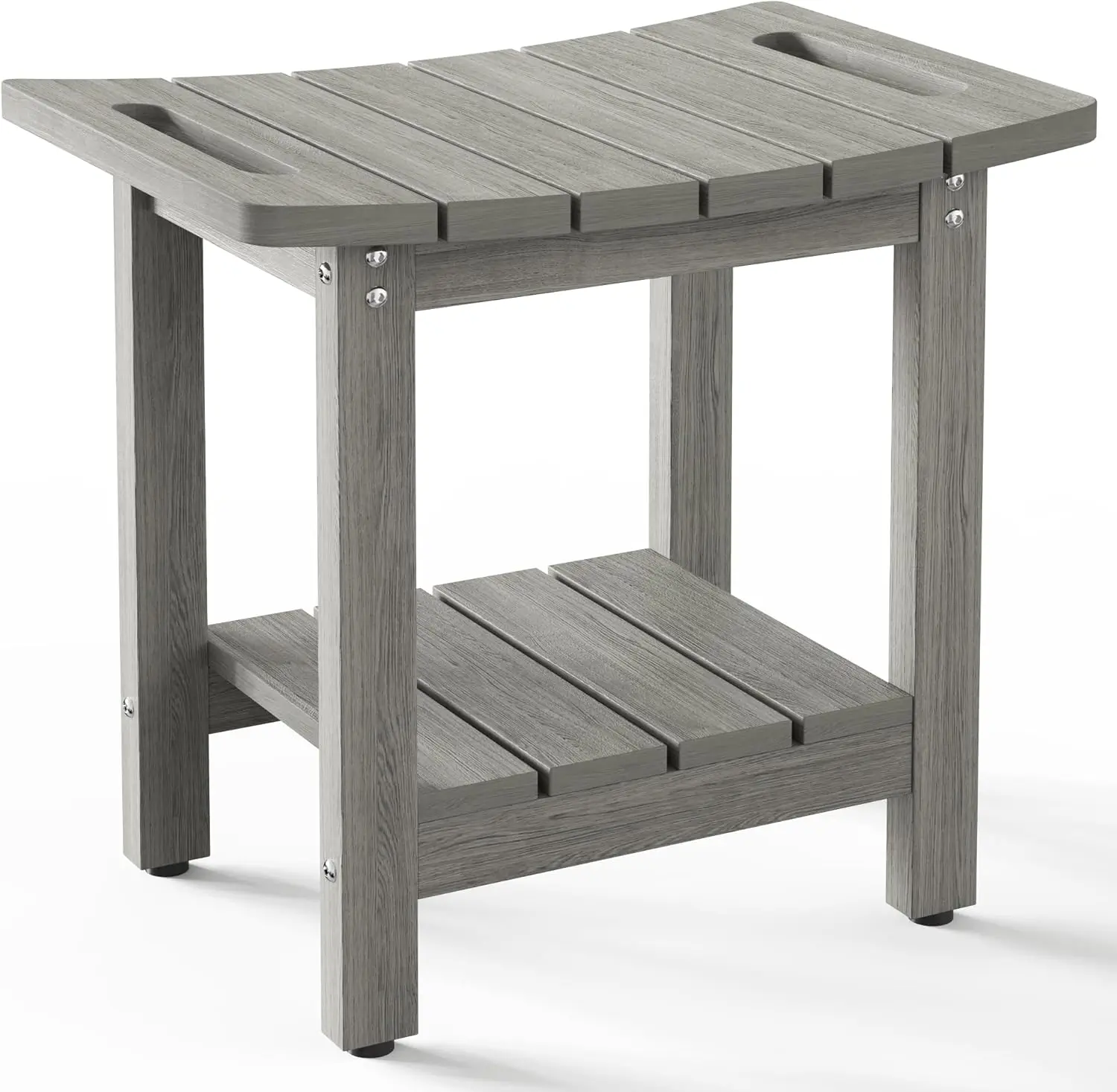 Waterproof Shower Bench with Storage Shelf, Non-Slip Shower Stool for Spa Bathroom, Light Gray
Waterproof Shower Bench with Storage Shelf, Non-Slip Shower Stool for Spa Bathroom, Light Gray