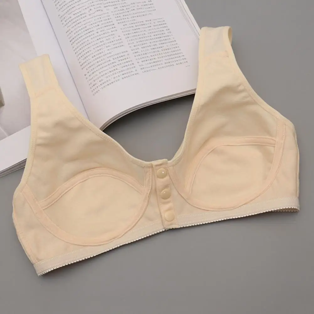 Front Buckle Bra Cotton Blend Bra Comfortable Front Button Closure Yoga Bra for Women Shockproof Push-up Design with for Mother
Front Buckle Bra Cotton Blend Bra Comfortable Front Button Closure Yoga Bra for Women Shockproof Push-up Design with for Mother