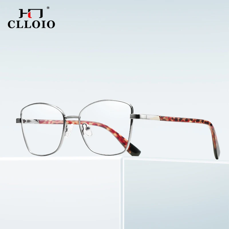 CLLOIO Classic Blue Light Blocking Women Glasses Frame Fashion Metal Spring Hinge Eyewear Optical Prescription Eyeglasses Frames
CLLOIO Classic Blue Light Blocking Women Glasses Frame Fashion Metal Spring Hinge Eyewear Optical Prescription Eyeglasses Frames