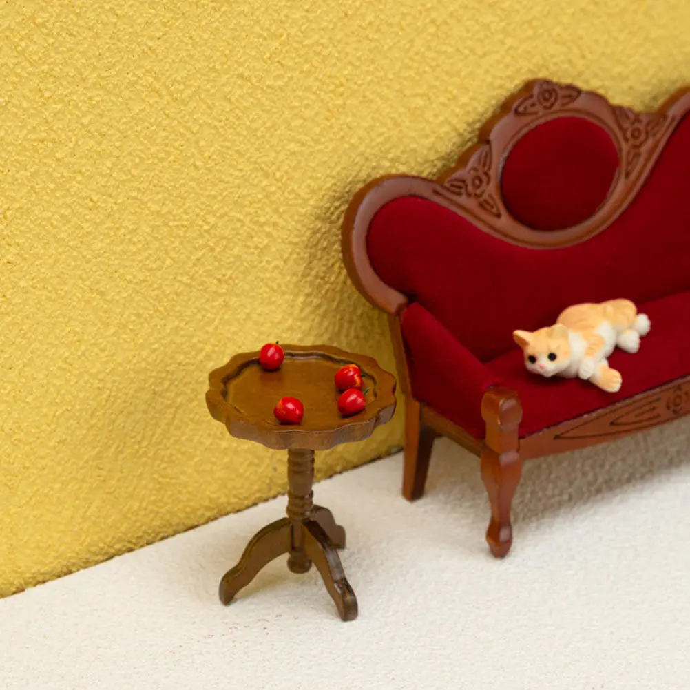 Miniature Furniture Decorative Mini Table Small Round Table Ornament for Mini House Accessories 1:12 Wooden Tiny Home Decor
Miniature Furniture Decorative Mini Table Small Round Table Ornament for Mini House Accessories 1:12 Wooden Tiny Home Decor