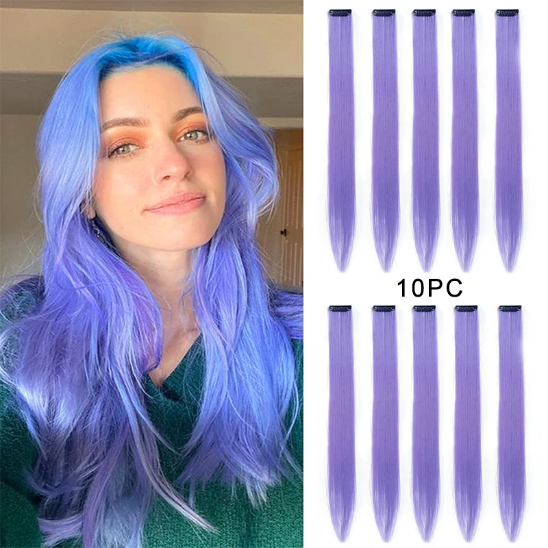 Rainbow Hair Extensions Clip in 20 inch Colored Party Synthetic Highlights Extensions Rainbow Hair Accessories for Women Girls
Rainbow Hair Extensions Clip in 20 inch Colored Party Synthetic Highlights Extensions Rainbow Hair Accessories for Women Girls