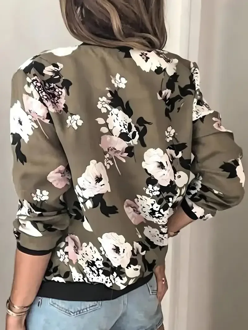 Plus Size 1XL-5XL Women Fashion Elegant Crew Neck Jacket Long Sleeve Zipper Coat Ladies Casual Floral Printed Jacket
Plus Size 1XL-5XL Women Fashion Elegant Crew Neck Jacket Long Sleeve Zipper Coat Ladies Casual Floral Printed Jacket