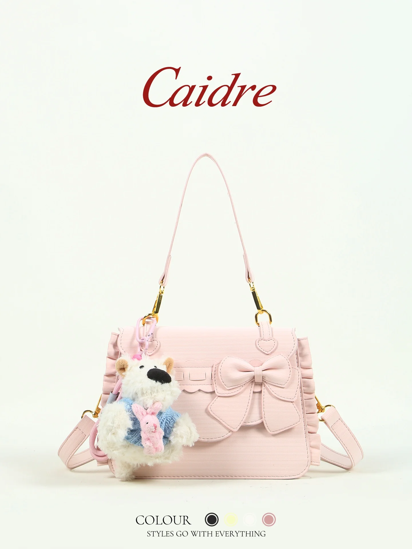 Caidre Korean Style Doggie Tote Bag Women's Birthday Gift Knot Handbag Commute Single Shoulder Slant Cross Bag
Caidre Korean Style Doggie Tote Bag Women's Birthday Gift Knot Handbag Commute Single Shoulder Slant Cross Bag