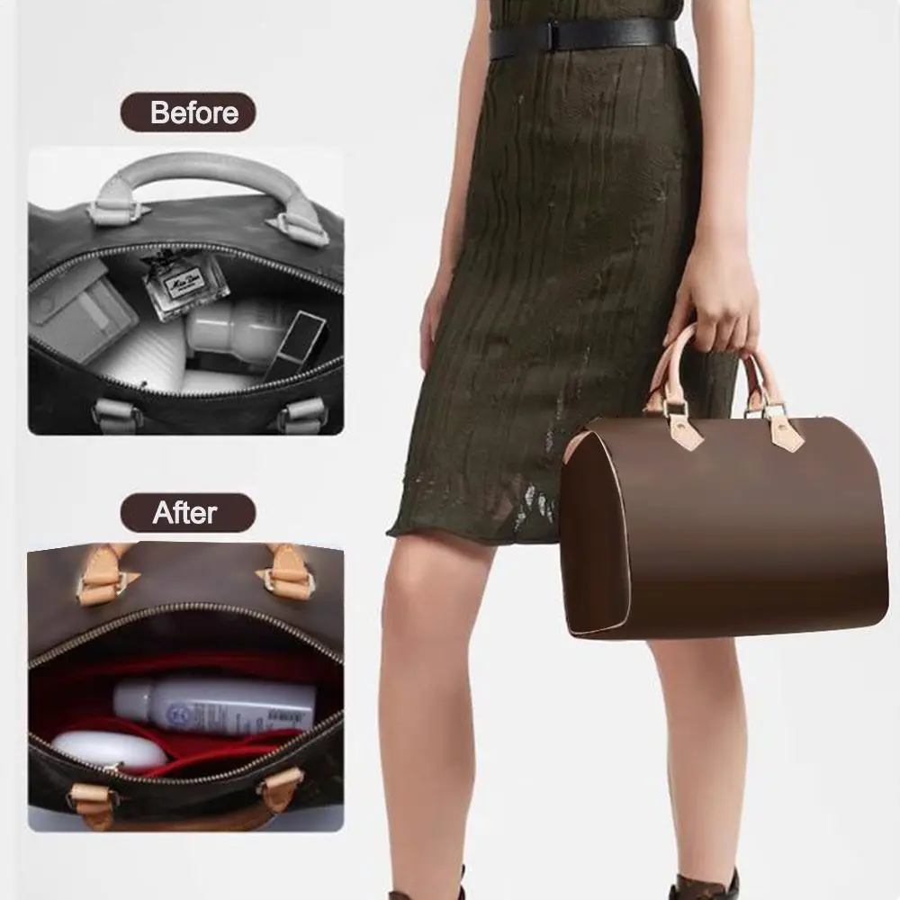 Felt Insert Bag Large Capacity Multi-Pocket Handbag Organizer Storage Bag for LV Speedy25/30/35/Gentlewoman
Felt Insert Bag Large Capacity Multi-Pocket Handbag Organizer Storage Bag for LV Speedy25/30/35/Gentlewoman