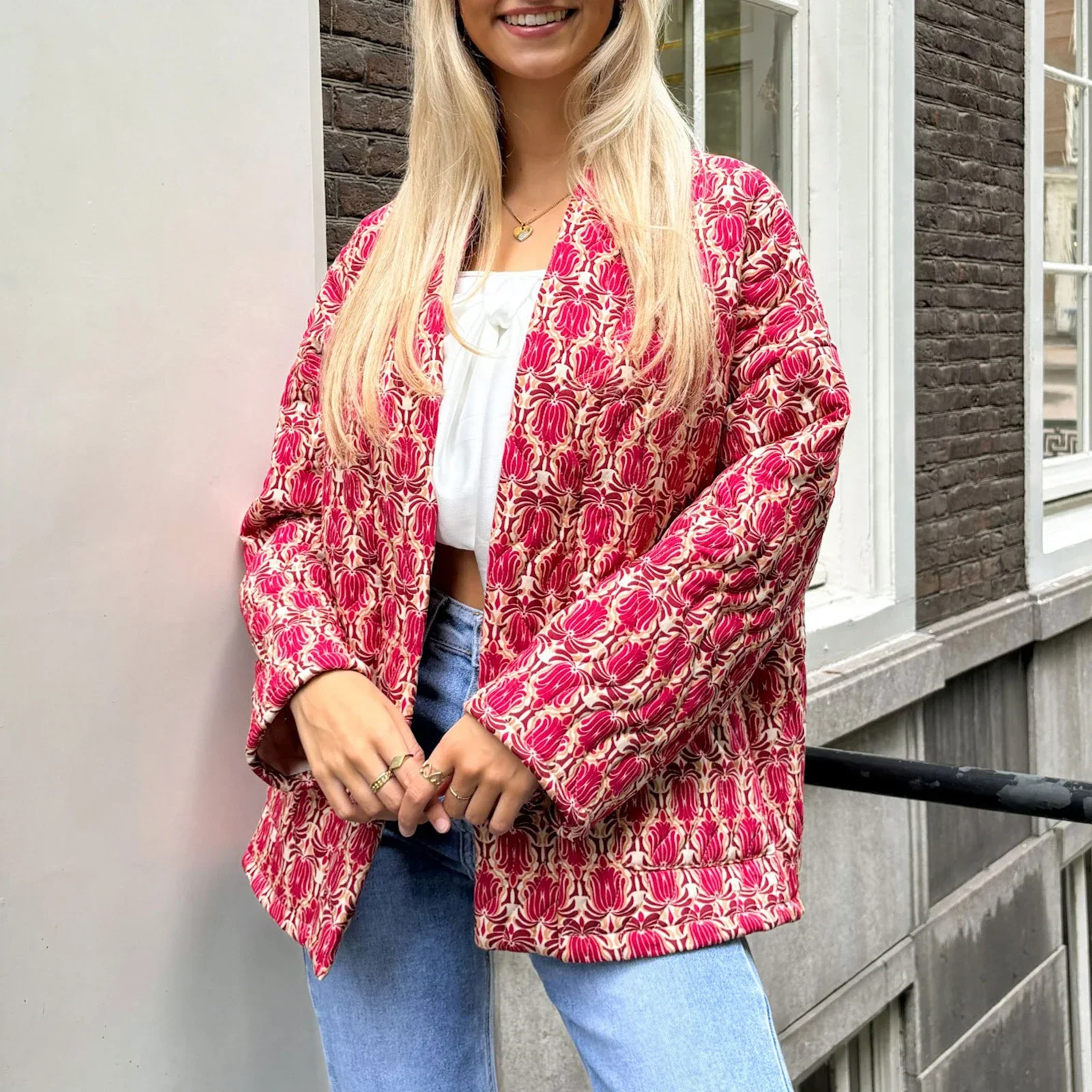 Women Winter Warm Padded Jacket Vintage Print Open Front Quilted Long Sleeve Coat Cardigan Tops
Women Winter Warm Padded Jacket Vintage Print Open Front Quilted Long Sleeve Coat Cardigan Tops