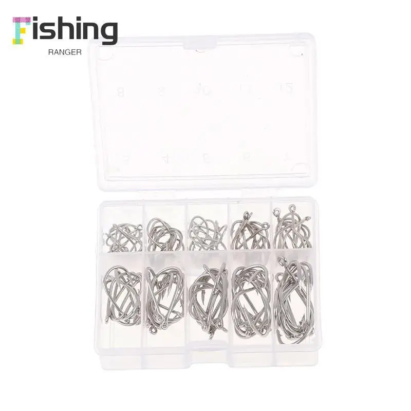100pcs/box Fishing Hooks Carbon Steel Single Circle Fishhook Fishing Accessories
100pcs/box Fishing Hooks Carbon Steel Single Circle Fishhook Fishing Accessories