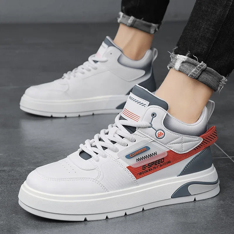 Мужская осенняя повседневная обувь - модная кожаная обувь, повседневная кожаная обувь, туфли для скейтбординга на плоской подошве, молодежная уличная спортивная обувь на шнуровке 
Мужская осенняя повседневная обувь - модная кожаная обувь, повседневная кожаная обувь, туфли для скейтбординга на плоской подошве, молодежная уличная спортивная обувь на шнуровке