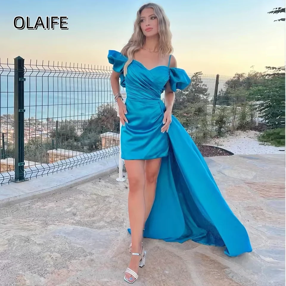 Sheath Short Spaghetti Straps Sleeveless Side Train Customized Cocktail Homecoming Dress فساتين للمناسبات الخاصة
Sheath Short Spaghetti Straps Sleeveless Side Train Customized Cocktail Homecoming Dress فساتين للمناسبات الخاصة