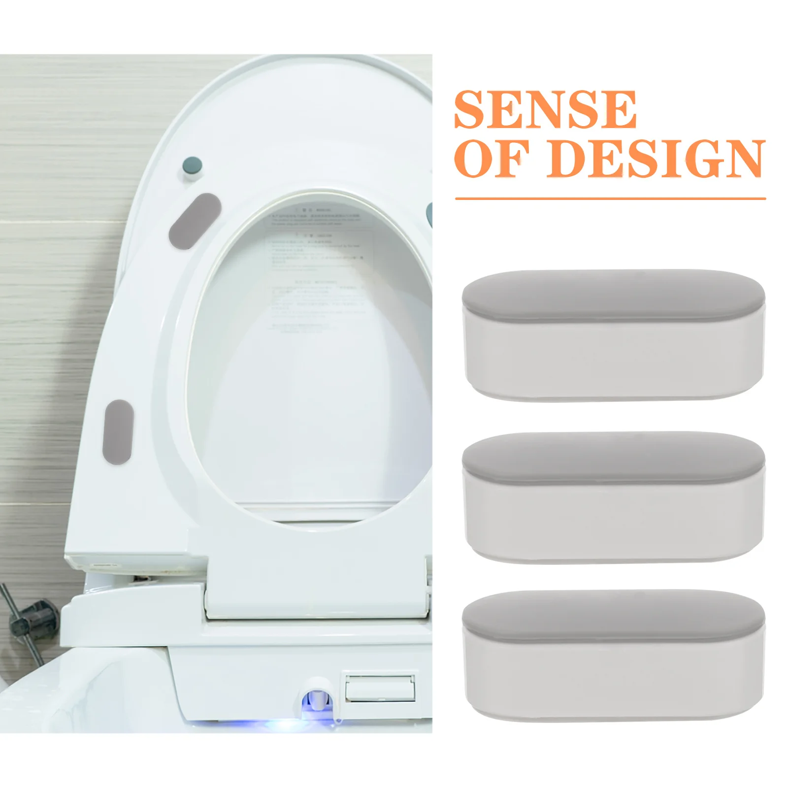 D Shaped Toilet Seat Cushion Mat Bumpers Replacement Light Grey Accessories Potty for 
D Shaped Toilet Seat Cushion Mat Bumpers Replacement Light Grey Accessories Potty for