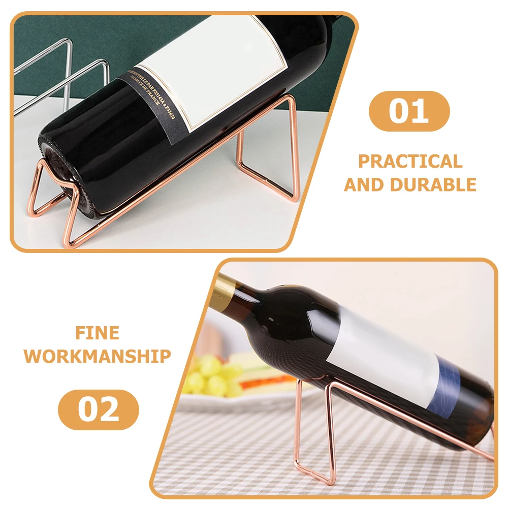 2pcs Small Modern Rack Rose Gold Metal Bottle Holders for Home Bar Decor Kitchen Counter Storage Display
2pcs Small Modern Rack Rose Gold Metal Bottle Holders for Home Bar Decor Kitchen Counter Storage Display