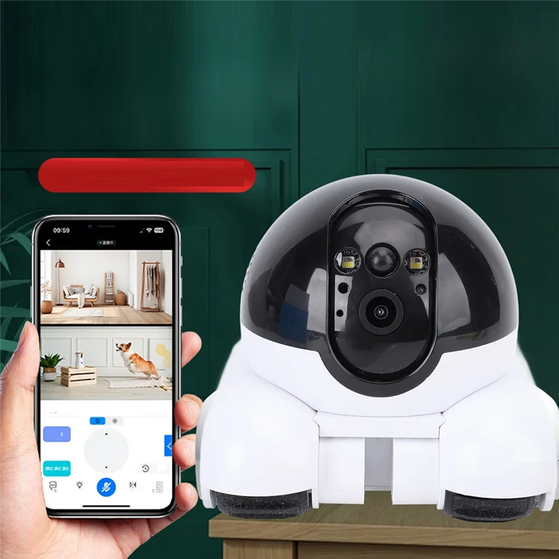 B34B-Indoor Security Camera APP Remote Control 2MP Double Lens 5200Mah Rechargeable Battery Pet Robot Camera For Cats Dogs
B34B-Indoor Security Camera APP Remote Control 2MP Double Lens 5200Mah Rechargeable Battery Pet Robot Camera For Cats Dogs